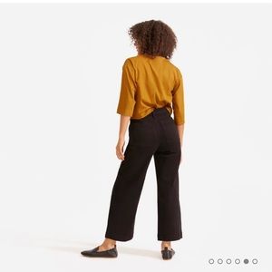 Everlane Wide Leg Crop in Black